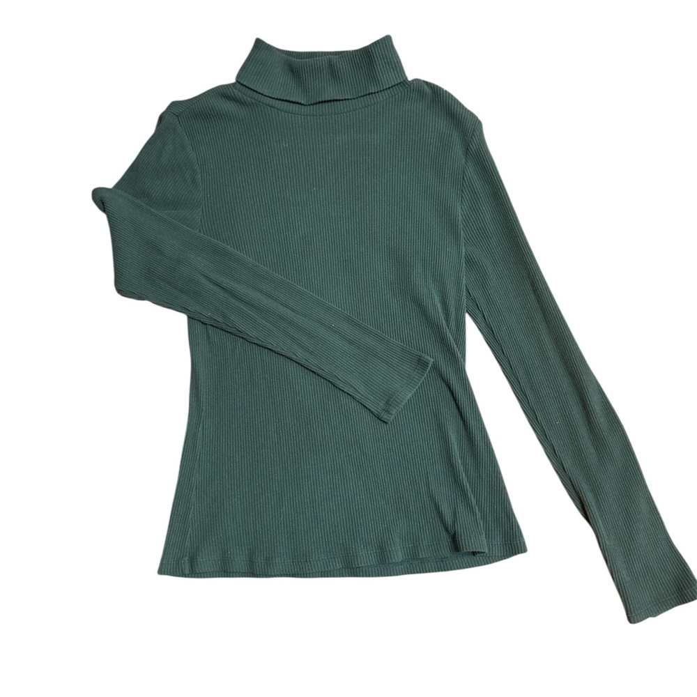 Green Turtleneck Sweater